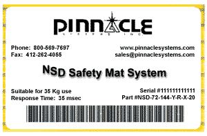 NSD Mat Label NSD Mat Label